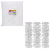 Мишура КОМПЛЕКТ 3 штуки, диаметр 100 мм, длина 2 м, белая, 592218