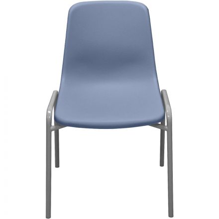 Стул GL_Комус Мебель Стрит RAL 9006, пластик RAL 5014 (голубой)