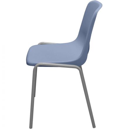 Стул GL_Комус Мебель Стрит RAL 9006, пластик RAL 5014 (голубой)