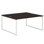 Стол 2-х местный XQWST 1614 Легно темный/Белый 1600х1406х750 Стол 2-х местный XQWST 1614 Легно темный/Белый 1600х1406х750