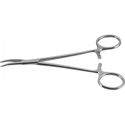 Зажим кровоостанавливающий типа Москит изогн по ребру З-35