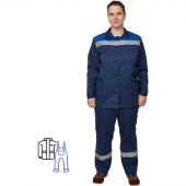 Костюм рабочий летний жен. л16-КПК с СОП син/вас (р.48-50) 158-164 Костюм рабочий летний жен. л16-КПК с СОП син/вас (р.48-50) 158-164