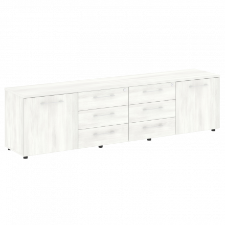 Yalta Тумба модульная LT.TS-4.3 Снежная патина 2188*450*580