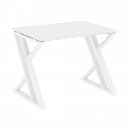Loft Стол рабочий VR.L-SRZ-1.7 Белый бриллиант/Белый металл 980*720*750 Loft Стол рабочий VR.L-SRZ-1.7 Белый бриллиант/Белый металл 980*720*750
