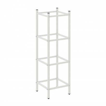 Loft Угловой проходной переходной модуль VR.L-SL.UPK-2.3.3 Белый металл 446*446*1458