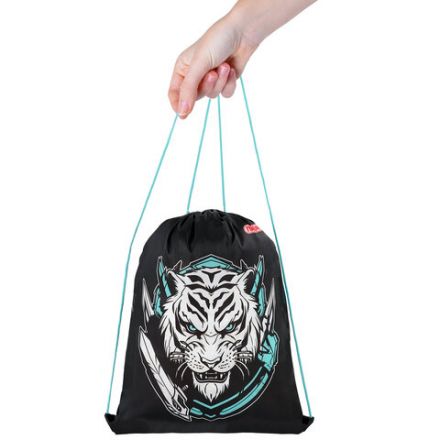 Мешок для обуви ПИФАГОР, 1 отделение, 42х34 см, "White tiger", 272389