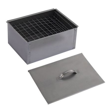 Коптильня двухъярусная металлическая, размер 350х260х160 мм, в гофрокоробе, 701730