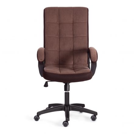 Кресло Tetchair TRENDY (22) флок/ткань, коричневый, 6/TW-24