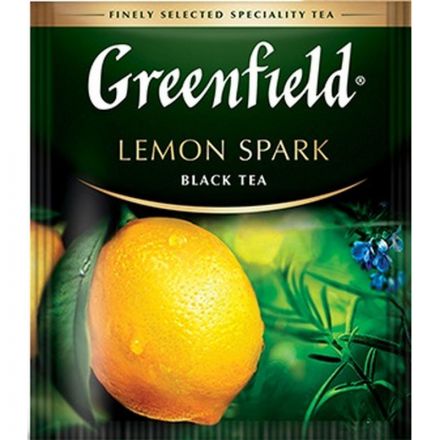 Чай Greenfield Lemon Spark черный с лимоном 25 пакетиков