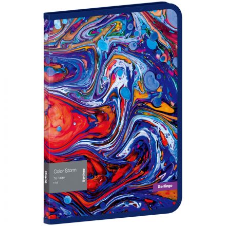 Папка на молнии Berlingo "Color Storm" А4, 600мкм, с рисунком Папка на молнии Berlingo "Color Storm" А4, 600мкм, с рисунком