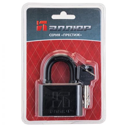 Замок навесной УЗК Аллюр ВС2С-701 (70xd=10,5) сталь черный (3кл)