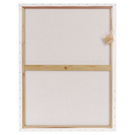 Холст на подрамнике BRAUBERG ART BASIC, 60х80 см, 280 г/м2, хлопок, мелкое зерно, грунт, 192669