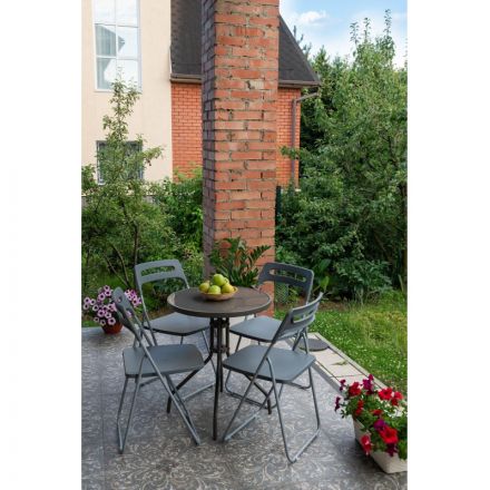 Стул XPP_Комус Мебель раскладной Folding серый