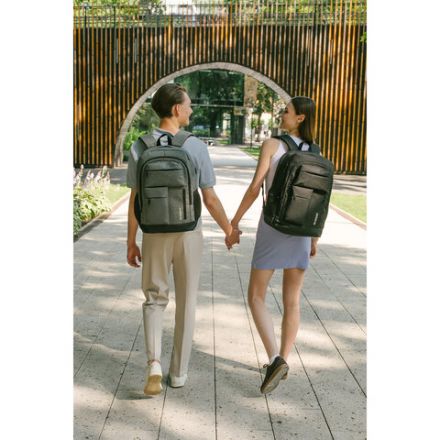 Рюкзак HEIKKI CONCORDANCE (ХЕЙКИ) универсальный, отделение для ноутбука, черный, 47x32x15 см, 273892