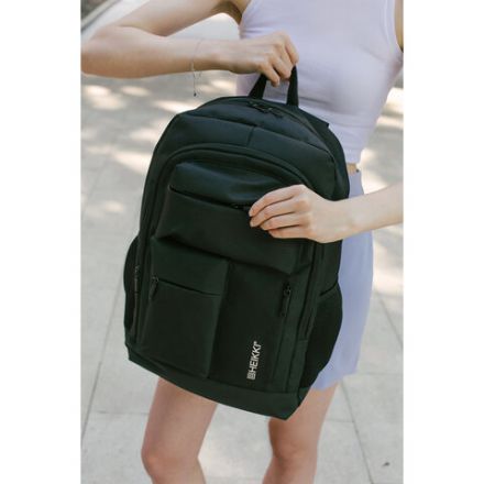 Рюкзак HEIKKI CONCORDANCE (ХЕЙКИ) универсальный, отделение для ноутбука, черный, 47x32x15 см, 273892