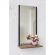 Зеркало настенное TI_Attache Мюлен/полка 420x783 мет.чер/ЛДСП яс.шимо темн