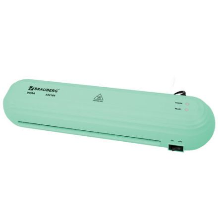 Ламинатор BRAUBERG ULTRA PM235M, МЯТНЫЙ, формат A4, толщина пленки 60-150 мкм, скорость 30 см/мин, 532185