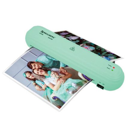 Ламинатор BRAUBERG ULTRA PM235M, МЯТНЫЙ, формат A4, толщина пленки 60-150 мкм, скорость 30 см/мин, 532185