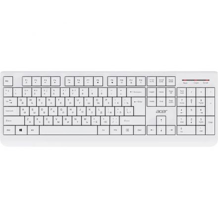 Набор клавиатура+мышь Acer OCC401,белый,USB,беспр,Multimedia (ZL.ACCCC.017)