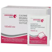 Спиртовые салфетки антисептические 60х100 мм, КОМПЛЕКТ 100 шт., SOYUZ, короб, СП11-13