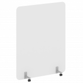 R-line Перегородка на металлических опорах, на роликах DP.R-140-180 Белый/Серый металл 1400*18*1800 R-line Перегородка на металлических опорах, на роликах DP.R-140-180 Белый/Серый металл 1400*18*1800