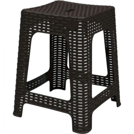 Мебель для дома PR_Табурет квадратный Rattan горький шоколад Мебель для дома PR_Табурет квадратный Rattan горький шоколад