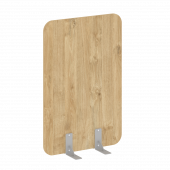 R-line Перегородки на металлических опорах на фетровых подпятниках DP.F-80-120 Тиквуд светлый/Серый металл 800*18*1200