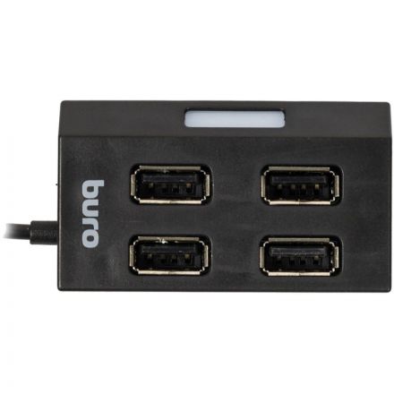 Разветвитель USB 2.0 Buro BU-HUB4-U2.0 4порт. черный Разветвитель USB 2.0 Buro BU-HUB4-U2.0 4порт. черный