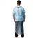 Халат н/с , на завязк, рук.рез, дл.140см, XL, пл 25, голуб, 10 шт/уп