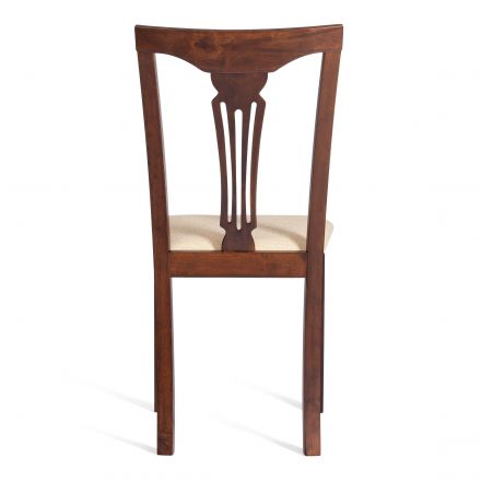 Стул - Гермес/ Hermes дерево гевея, 43х49х94см, Cappuchino , ткань бежевая (S178-4)