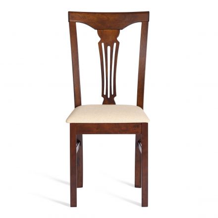 Стул - Гермес/ Hermes дерево гевея, 43х49х94см, Cappuchino , ткань бежевая (S178-4)