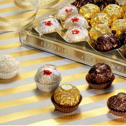 Набор конфет FERRERO "Collection", Ассорти из 3 вкусов с RAFFAELLO, 269,4 г, 9020000000556