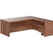 Стол ZENN руководителя с тумб. прист ZCT 2019H(R) 2000х1900х750 Орех Даллас