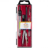 Готовальня ArtSpace, 7 предметов, циркуль 135мм, пластиковый футляр Готовальня ArtSpace, 7 предметов, циркуль 135мм, пластиковый футляр