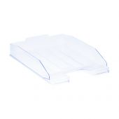 Лоток для бумаг горизонтальный СТАММ "Эксперт", прозрачный