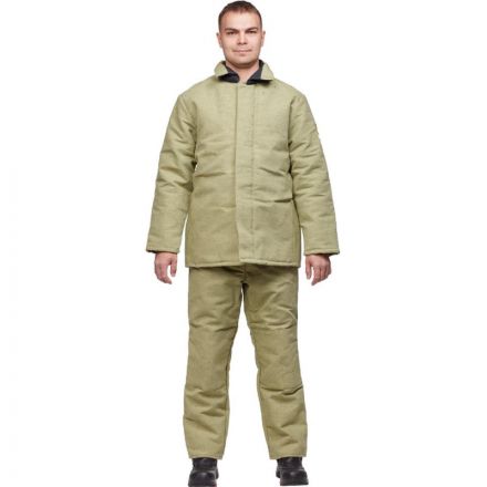 Костюм сварщика брезентовый утепл. кур/бр (модель КС02ПР) (48-50) 182-188 Костюм сварщика брезентовый утепл. кур/бр (модель КС02ПР) (48-50) 182-188