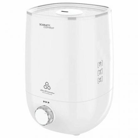 Увлажнитель воздуха SCARLETT SC-AH986M22, объем бака 3,8 л, 25 Вт, арома-контейнер, белый Увлажнитель воздуха SCARLETT SC-AH986M22, объем бака 3,8 л, 25 Вт, арома-контейнер, белый
