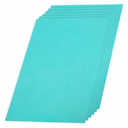 Коврики универсальные 6 шт., 30х45 см, для холодильника, полок, сервировки, бирюзовый, DASWERK (ДАСВЕРК), 609606