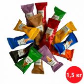 Конфеты мини-рожки в индивидуальной упаковке SORBON "Ассорти Радуга", 1500 г