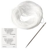 Набор для прошивки документов (игла 80 мм, нить 30 м, наклейки "Прошито, пронумеровано" 10 шт.), STAFF, 604773 Набор для прошивки документов (игла 80 мм, нить 30 м, наклейки "Прошито, пронумеровано" 10 шт.), STAFF, 604773