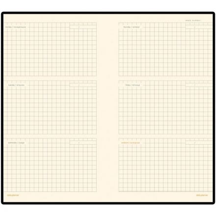 Еженедельник недатированный черный А6METROPOL 3-492/03