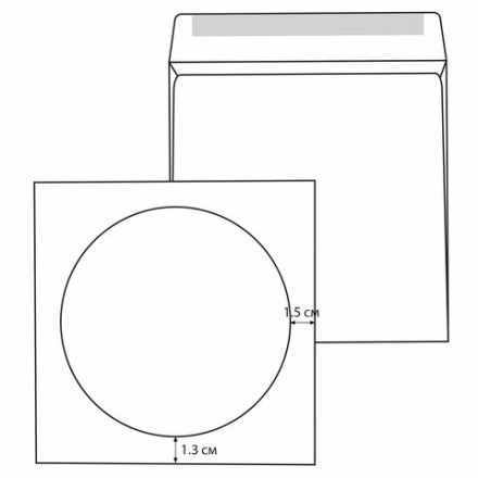Конверты для CD/DVD (125х125 мм) с окном, бумажные, клей декстрин, КОМПЛЕКТ 100 шт., 201070.100 Конверты для CD/DVD (125х125 мм) с окном, бумажные, клей декстрин, КОМПЛЕКТ 100 шт., 201070.100