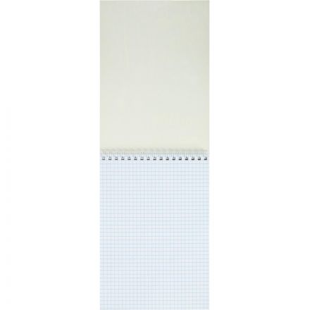 Блокнот А5 60л Attache Nature Black flowers клет,65г,100%,греб,карт,ВД-лак