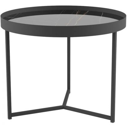 Стол журнальный _KF Тайлер D555 сахара нуар/черный матовый