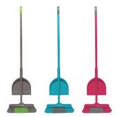 Щетка для уборки с черенком 110 см, комплект с совком, ширина 32 см, щетина 7 см, еврорезьба, YORK "Tandem", 82020 Щетка для уборки с черенком 110 см, комплект с совком, ширина 32 см, щетина 7 см, еврорезьба, YORK "Tandem", 82020