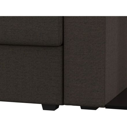 Диван АrtМ_Атланта (126161)3-М раскл.стол правый,тк.рогож. Амур-5 кор