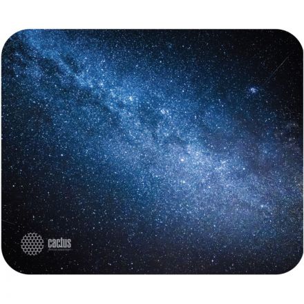 Коврик для мыши Cactus CS-MP-P02M Milky Way Средний черный 300x250x2мм