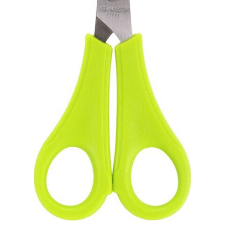 Ножницы ЮНЛАНДИЯ, 135 мм, с линейкой и футляром для лезвий, салатовые, блистер, 237109 Ножницы ЮНЛАНДИЯ, 135 мм, с линейкой и футляром для лезвий, салатовые, блистер, 237109