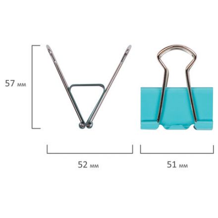 Зажимы для бумаг STAFF "Profit", КОМПЛЕКТ 12 шт., 51 мм, на 230 листов, цветные, картонная коробка, 225160 Зажимы для бумаг STAFF "Profit", КОМПЛЕКТ 12 шт., 51 мм, на 230 листов, цветные, картонная коробка, 225160