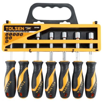 Набор отверток торцевых GRIPro, 7 предметов TOLSEN Набор отверток торцевых GRIPro, 7 предметов TOLSEN